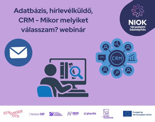 Adatbázis, hírlevélküldő, CRM - Mikor melyiket válasszam? webinár, Stronger Roots